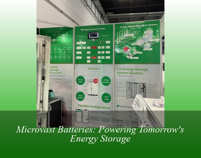 Microvast Batteries: Powering Tomorrow's Energy Storage
